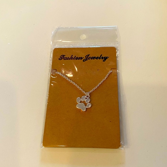 Sweet Paw Print Necklace - Picture 2 of 6